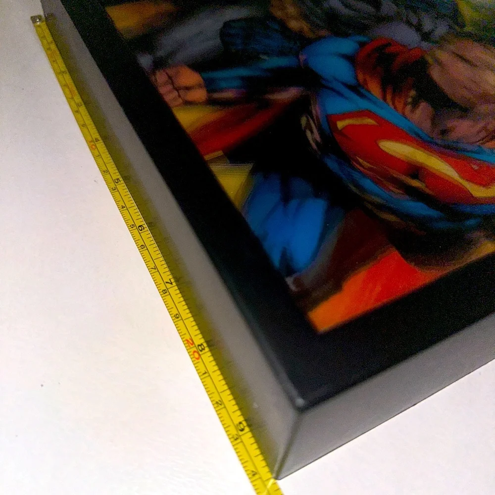 3D Super Hero framed Picture 9 1/2 x 11 1/4